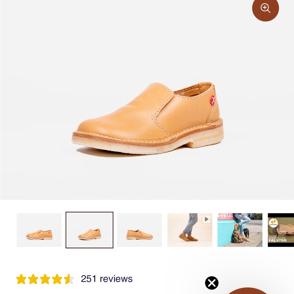 FALSTER duckfeet size 42 mens 9 womens 10.5
